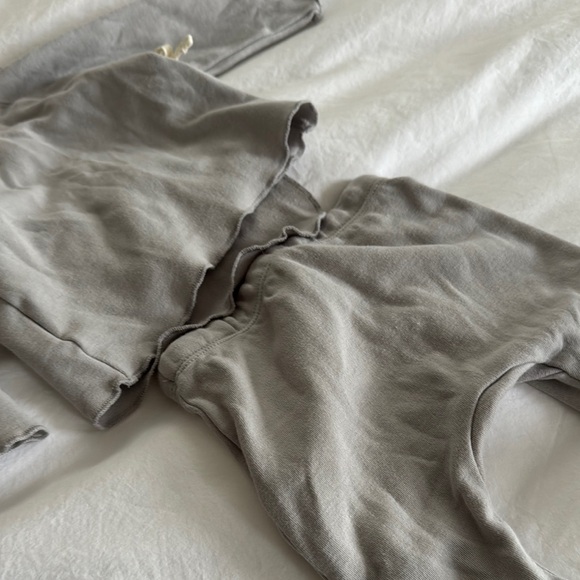 Gray Baby Outfit Set 0-3m Organic Cotton - Picture 5 of 5